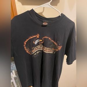 y2K Harley Davidson Marion IN Eagle tee